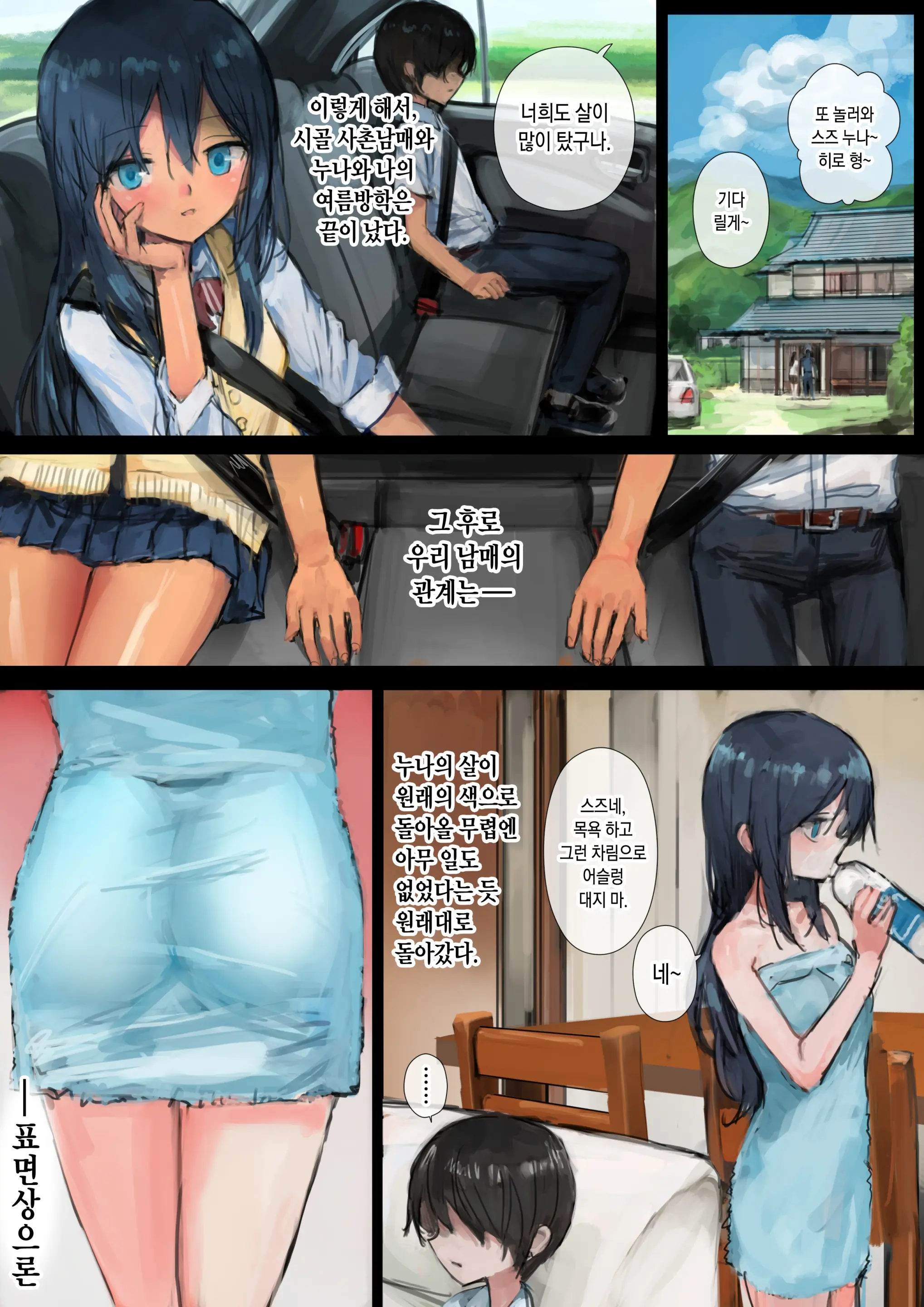 Hi Ni Yakeru Made ~Inaka No Itoko To Ane To Otouto~ _ 살이 탈 때까지 ~시골의 사촌남매와 누나와 동생~